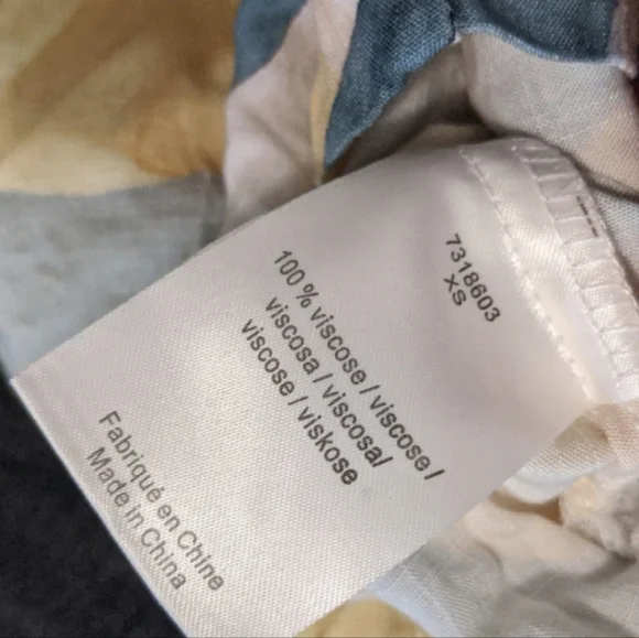 Costanza Silky Shorts by Numph for Anthropologie Lemon Fruit Print XS